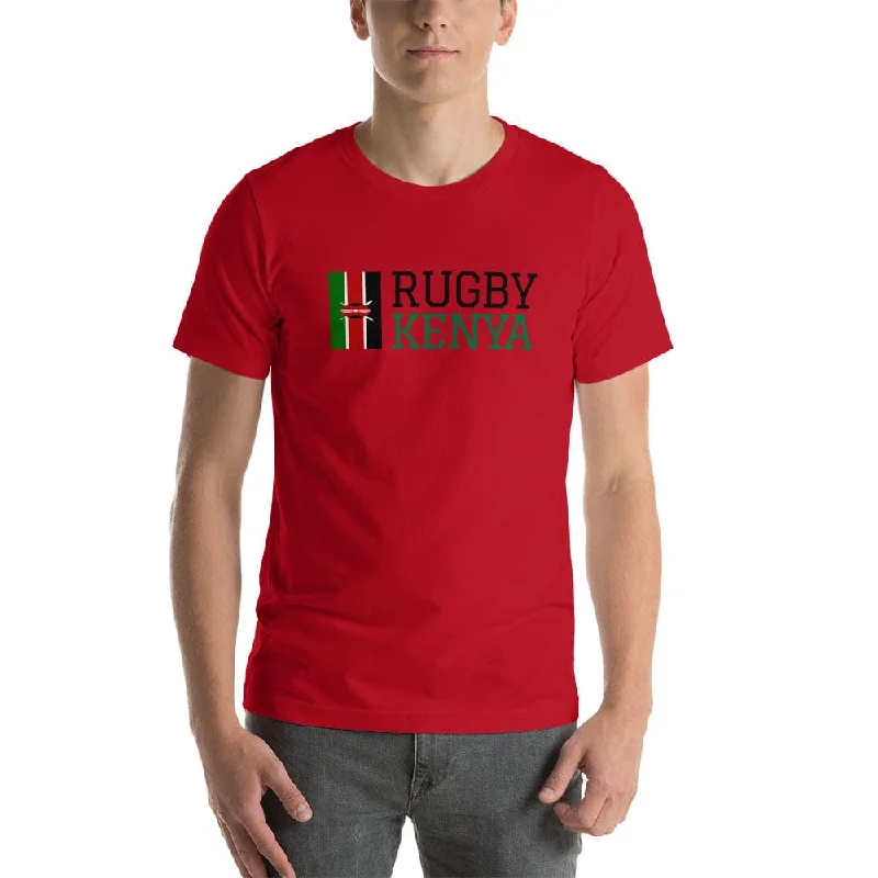 Camping hiking trail moments-Kenya Rugby Cotton T-shirt