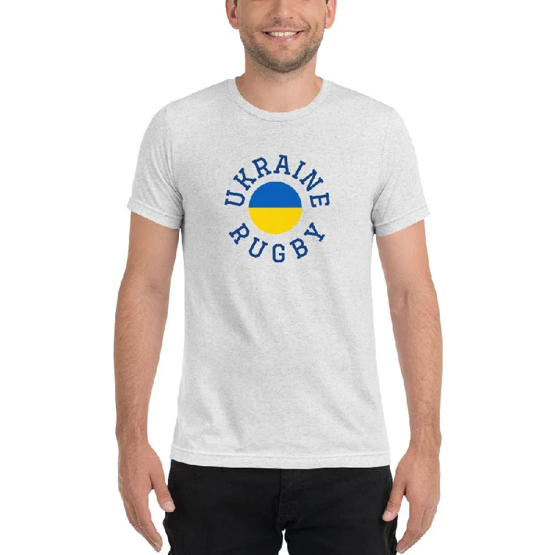 Camping hiking trail horizons-Ukraine Rugby Circle T-shirt