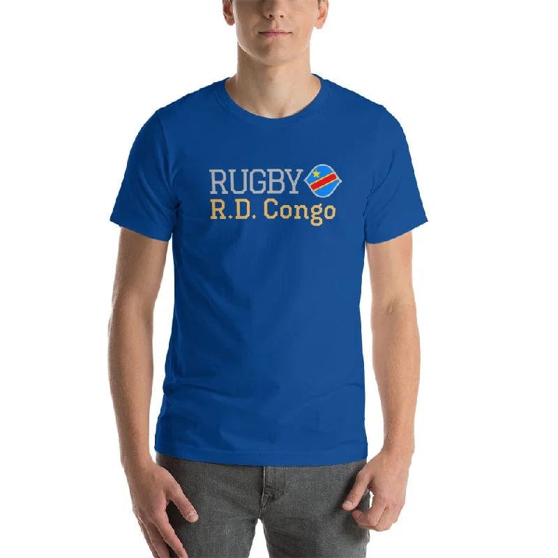 Camping hiking trail energy-D.R. Congo Rugby Cotton T-shirt