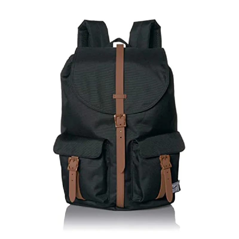 Camping hiking outdoor joy-Herschel Unisex Black/Saddle Brown Classic 20.5L Dawson Backpack - 10233-02462