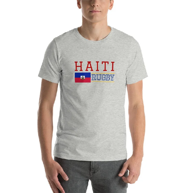 Camping hiking nature escapes-Haiti Rugby Cotton T-Shirt