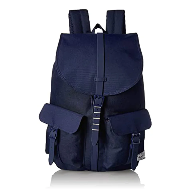 Camping hiking gear charm-Herschel Unisex Medieval Blue Crosshatch/Medieval Blue Classic 20.5L Dawson Backpack - 10233-02454