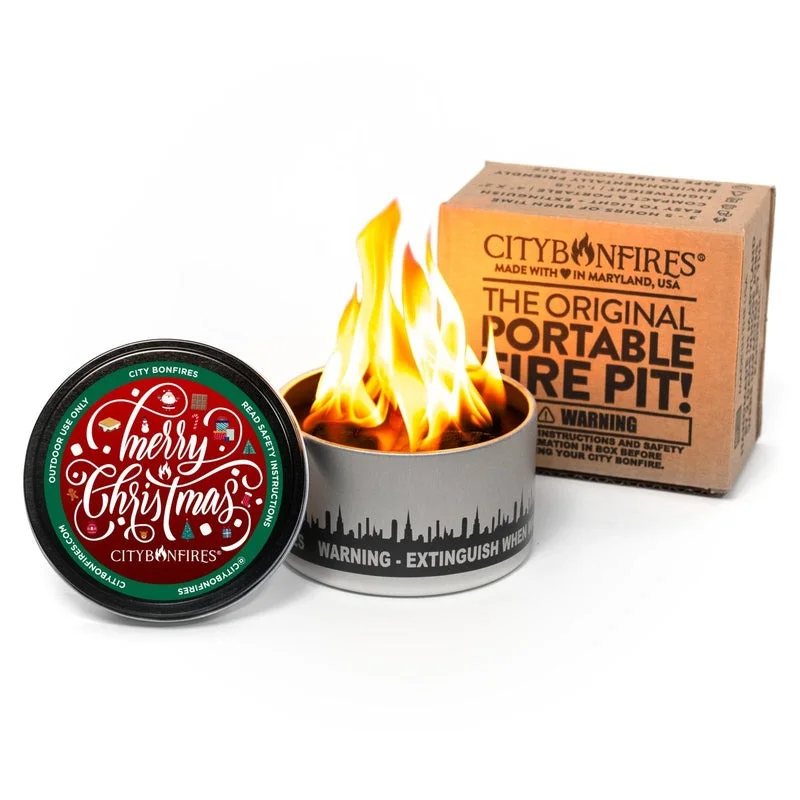 Camping hiking trail site-Christmas Limited Edition Portable Fire Pit