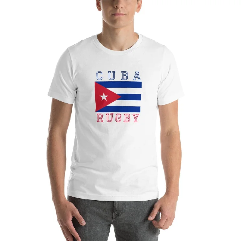 Camping hiking trail serenity-Cuba Rugby Cotton T-Shirt