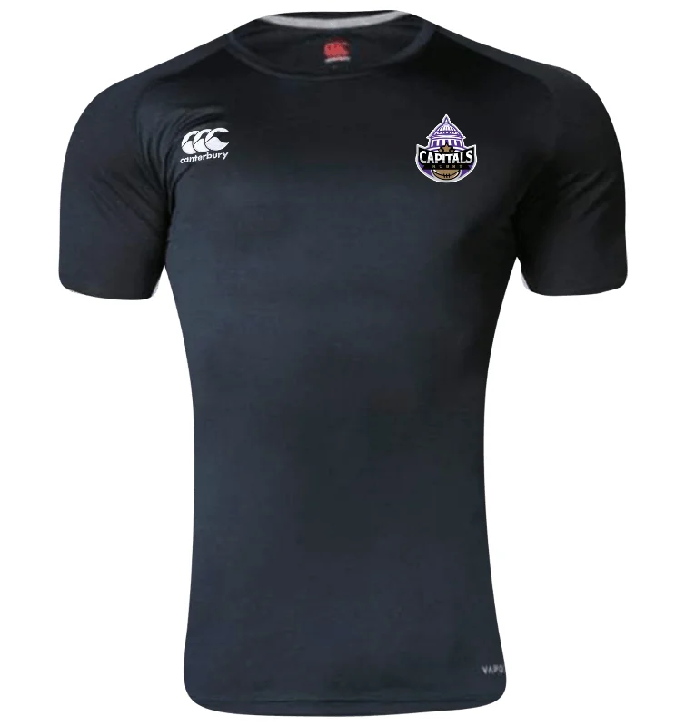 Camping hiking outdoor spark-Capitals Rugby NC Canterbury Black Core Vapodri Superlight Rugby T-Shirt