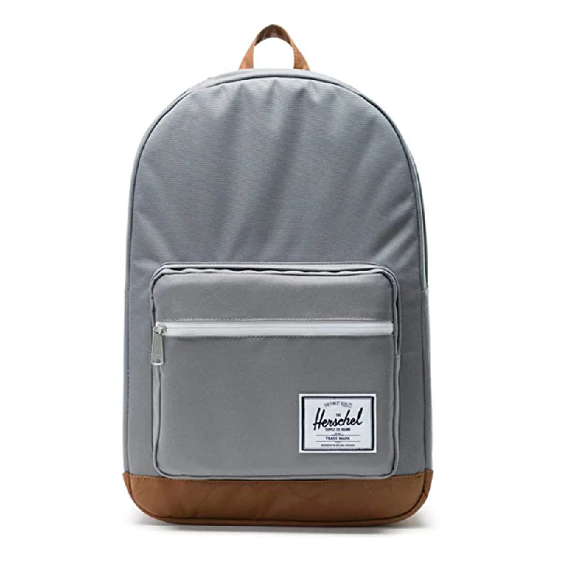 Camping hiking gear lift-Herschel Unisex Grey/Tan Classic 22L Pop Quiz Backpack - 10011-00006