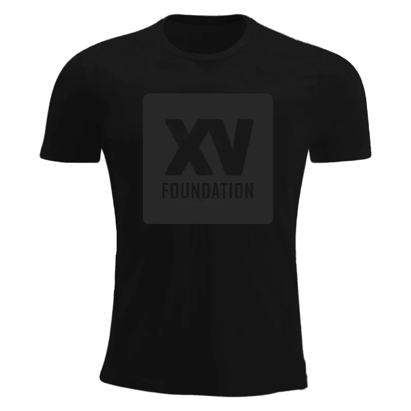 Camping hiking trail flair-XV Foundation Tonal Black Premiership T-shirt