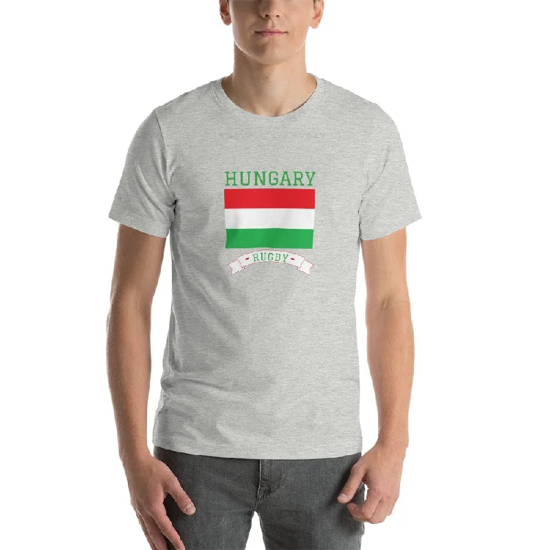 Camping hiking trail stream-Hungary Rugby Cotton T-Shirt