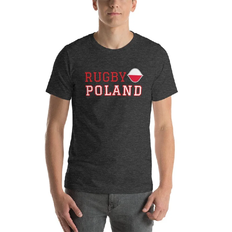 Camping hiking trail gems-Poland Rugby Cotton T-shirt