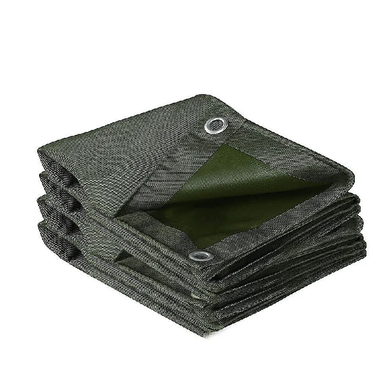 2m x 3m Army Tarp Heavy Duty 400GSM Tarpaulin Canvas Cover Waterproof Sun Blocked