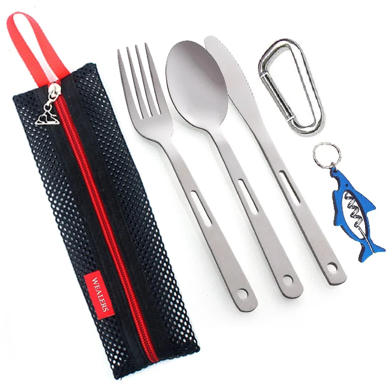 5 Piece Camping Kitchen Cutlery Utensil Travel Set