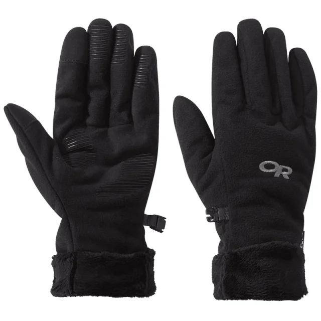 Camping hiking trail ridge-Women's Fuzzy SensGloves