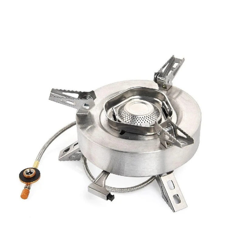 Camping hiking trail heights-Camping Tourist Burner Gas Stove Outdoor Cookware Portable Furnace Picnic Barbecue Equipment Tourism Supplies Big Power