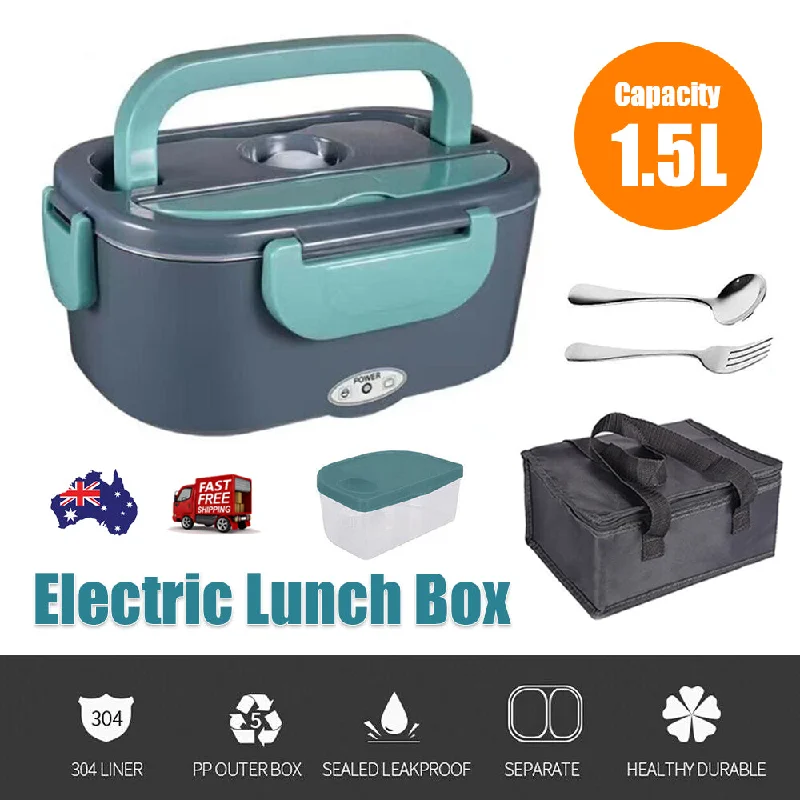 portable camping solar chargers-Electric Lunch Box Food Warmer Portable Leakproof Food Heater Car Home Picnic