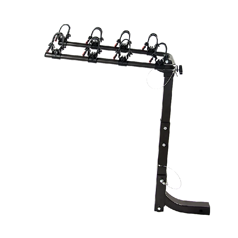 lightweight camping grill mats-Premium 4-Bike Carrier Rack Hitch Mount Swing Down Bicycle Rack W/ 2" Receiver